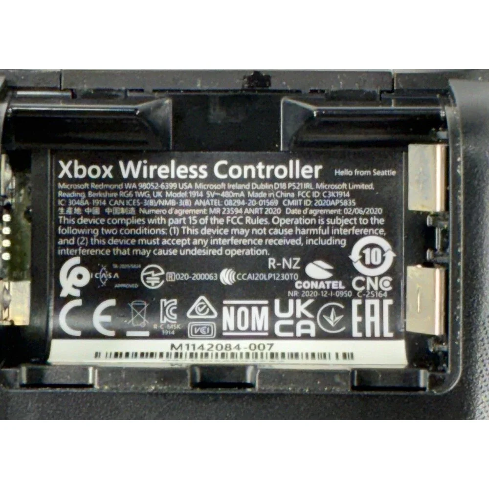 Microsoft Xbox Series X/S Carbon Black Wireless Controller #1914 Tested